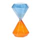 thumbnail image 3 of innovative diamond shape hourglass sand clock sand timer 5 minutes sand glass desk decor, 3 of 5