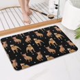 thumbnail image 4 of Pitbull Dog and Footprint Bathroom Rugs Mat,Non Slip Microfiber Bathroom Rug,Rubber Backing,Soft Bathroom Mats for Bathroom Floor,Tub and Shower,17x27in(43x68cm), 4 of 5