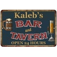thumbnail image 1 of Kaleb's Green Bar & Tavern Rustic Sign Decor 8x12 208120047195, 1 of 1