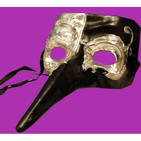 Midnight Casanova Venetian, Masquerade, Mardi Gras Mask Black &Gold