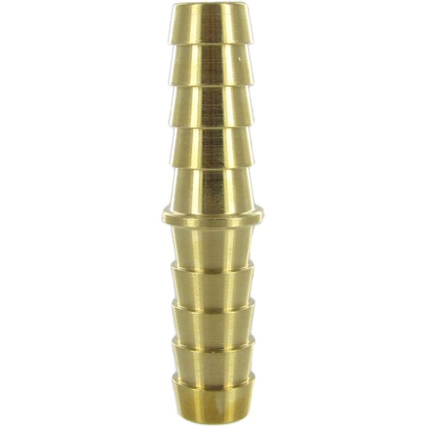 Brass Splicer DoubleEnded Hose Barb 1/2Inch