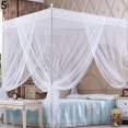 thumbnail image 1 of CNKOO Mosquito Net  4 Corner Post Bed Canopy  Quick and Easy Installation for King Size Beds Large Queen Size Bed Curtain, 1 of 8