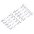thumbnail image 1 of 10 Packs 9mm Thin Combination Wrench with Offset 6-Point End and Angled Open End, 1 of 6