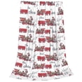 thumbnail image 2 of Zufioo Retro Train Fleece Blanket Queen Size,Plush Bed Blanket,Ultra Soft Throw Blanket,Plush Fuzzy Cozy Blanket Perfect for Bed,Couch-40"x30", 2 of 7