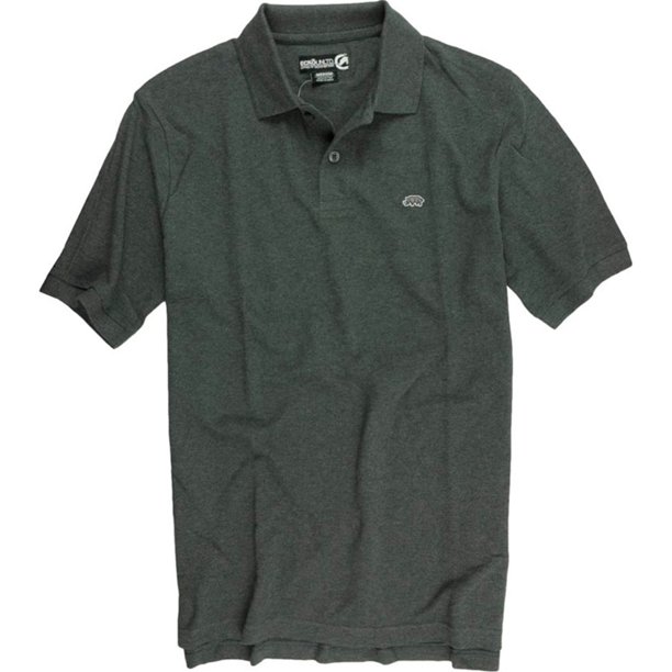 Ecko Unltd. Polo de rugby de color sólido Wallburner para hombre, gris, XXX-Large