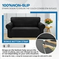 thumbnail image 4 of XYMHUN 1-Piece Armchair Sofa Cover Non-Slip Couch Cover Stretch Armchair Slipcover Machine Washable Furniture Protector,Armchair Black, 4 of 7