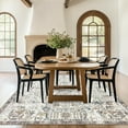 thumbnail image 2 of Area Rug x Vintage Rug Indoor Washable Rug Retro Accent Rug Distressed Carpet Multi Floral Print Country Boho Rug Non Slip Kitchen Bedroom Living Room Dining Room Office, 2 of 9