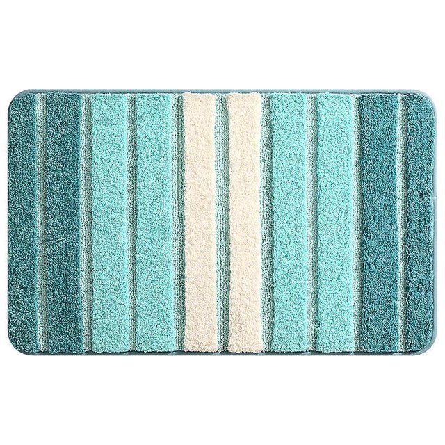 1 Pice Couleur Cyan 40 X 60 Cmtapis De Bain Antiderapant,extra Doux Tapis Salle Bain,lavable En Machine,absorbente L'eau