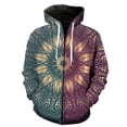 thumbnail image 1 of Sudadera con capucha y cremallera de mandala para hombre, moda de primavera, estampado 3D, manga larga, estilo Harajuku, ropa de calle, divertida, unisex, informal, genial, para adolescentes, 1 of 6