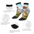 thumbnail image 5 of Pofeuu Cute Mushroom Town Print 30cm Socks, Adult Running Hiking Socks for Youth and Adult, 5 of 7