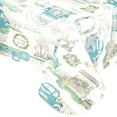 thumbnail image 4 of Newbridge Nostalgic Easter Market Farm Truck Vinyl Flannel Backed Tablecloth - Spring Flower Market, Bunny and Egg Print Indoor/Outdoor Easy Care Vinyl Tablecloth, 60” x 120” Oblong/Rectangle, 4 of 7