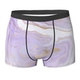 thumbnail image 6 of Men's Boxer Briefs, Lavender Glitter Foil Stripes Soft Comfy Mens Underwear Boxer Briefs Breathable With Widen Waist, 6 of 7