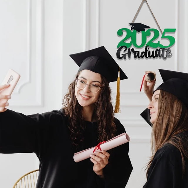 Xihbxyly Letrero de Graduación, Decoración de Pared de Madera para El 2025, Colores Vibrantes, Diseño Ligero y Duradero, Ideal para Fiestas, Ideal para Graduaciones y Celebraciones.