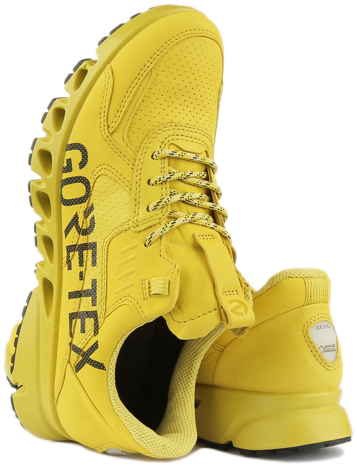 Ecco Multi Vent Women's Lace Up Gore Tex Waterproof Sneakers In Yellow Size 9/9.5 Walmart.com