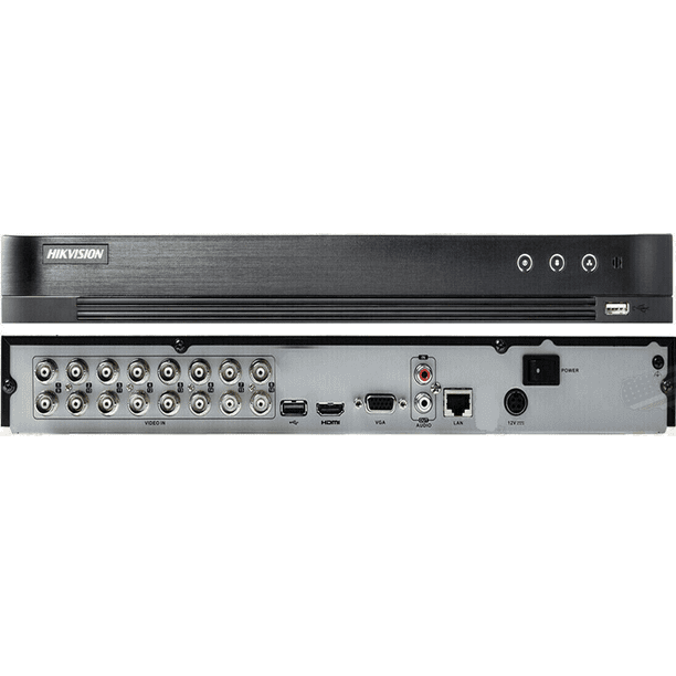 Hikvision 16ch Dvr Ds 7216hqhi K2 16 Channel 4 Ip 4mp 4k Out Hdd Optional Walmart Com Walmart Com