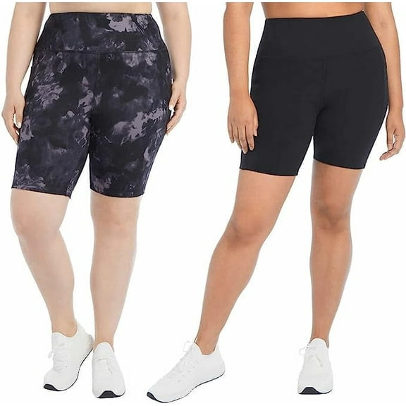 Danskin Womens 2 Pack Midweight Bike Short