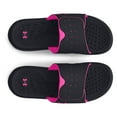 thumbnail image 4 of Under Armour Women's Ignite Pro 7 Women's Slide Sandals Color: Black Rebel Pink Size: 9, 4 of 4