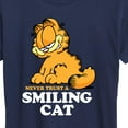 thumbnail image 3 of Garfield - Never Trust Smiling Cat - Women's Short Sleeve Graphic T-Shirt, 3 of 5