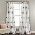 thumbnail image 4 of Lush Decor Rowley Birds Room Darkening Window Curtain Panels Blue/Gray 52X63+2 Set, 4 of 11