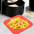 thumbnail image 3 of 2 Pcs Doublure en Silicone pour Friteuse à Air Chaud Antiadhésive Doublure de Cuisson Réutilisable Tapis de Cuisson Alimentaire Plateau en Silicone pour Friteuse à Air, 3 of 9