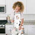 thumbnail image 4 of Cartoon Corgi Dog and Footprints Kids Aprons for Girls and Boys,Adjustable Neck Strap Toddler Aprons for Kids Cooking Baking, 4 of 7