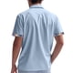 thumbnail image 3 of Blusa y camisa de manga corta con cuello vuelto para hombre, informal, de verano, de poliéster, con cuello vuelto y retazos., 3 of 6