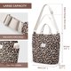 thumbnail image 5 of Bolso de mano KALIDI de pana, tamaño grande, bandolera, hombro, leopardo, para mujer, 5 of 7