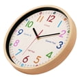 thumbnail image 2 of JoFomp Teaching Clock for Kids | 12 inch Educational Wall Clock for Learning Time, Silent Non-Ticking Quartz Decorative Wall Clock for Teacher's Classrooms or Children's Bedrooms, 2 of 6