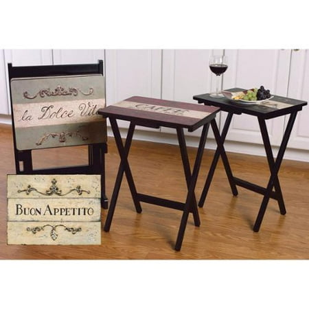 Tv Tray Tables With Stand Set Of 4 Cucina Tv Tray Tables With Stand Set Of 4 Cucina