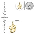 thumbnail image 3 of Charm America - Gold Initial Letter "G" Charm - 14 Karat Solid Gold, 3 of 4
