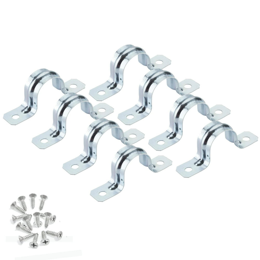 Wideskall 1" inch Heavy Duty Pipe Tube Conduit Steel Hanger U Strap