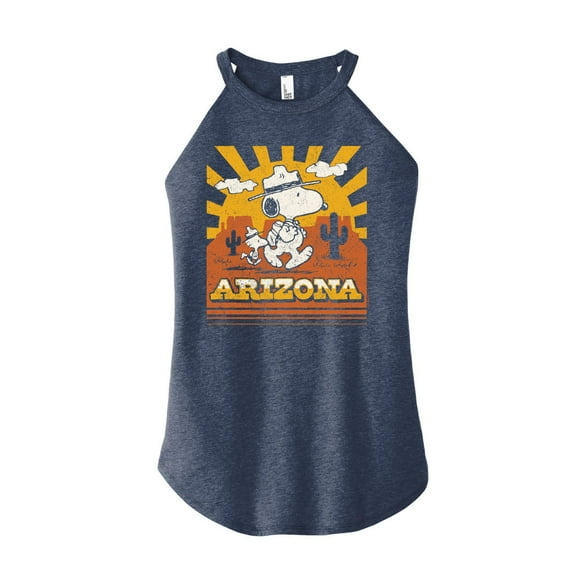 Peanuts - Arizona Scouts - Juniors High Neck Tank Top