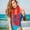 Red, variant on 1.2m Hawaiian Flower Lei Necklace – Thick Layered Tropical Wreath Collar, Rainbow Hula Dance Garland for Party, Beach, Kindergarten Performance & Bar Event
