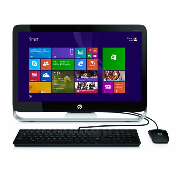 Refurbished Hp Pavilion 23 G013w 23 Pentium G32t Dual Core 2 6ghz 4gb 1tb All In One Pc Walmart Com Walmart Com