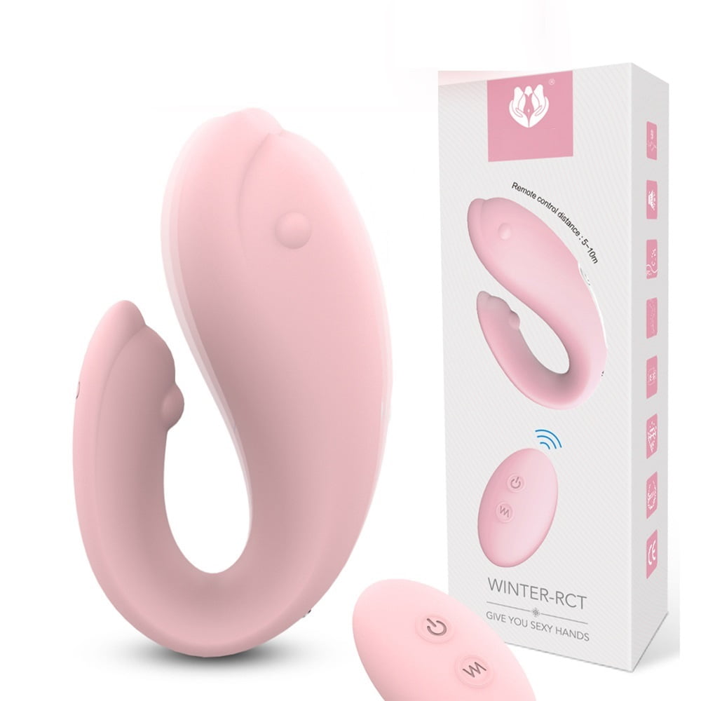 Vibrators for Women, Remote Controlled U Shape Wireless 9 Vibration Modes Double Motors Womens Adult Sex Toys for Female Couples Her Pleasure Clit Stimulator Sexual Pleasure Tools