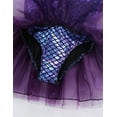 thumbnail image 5 of TiaoBug Girls Glitter Spaghetti Shoulder Straps Mermaid Gymnastics Leotard Tutu Dress 3-10, 5 of 7