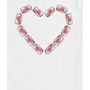 Diet Coke - Can Heart - Mens Short Sleeve Graphic T-Shirt