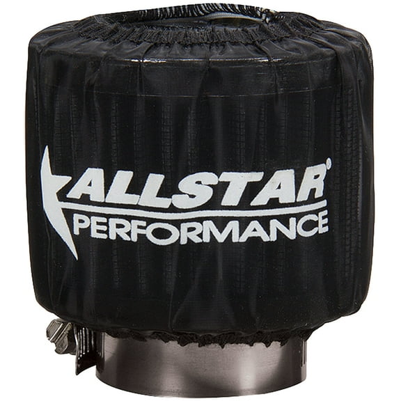 Allstar ALL26227 Breather Wrap (Pre-Filter) - 3in OD - 2-1/2in Tall - Allstar Logo - Polyester - Black - Unshielded Breathers