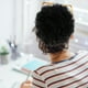 thumbnail image 5 of Afro soplo peluca Afro Bollo rizado Cabello Extensión de cabello Updo Pizarpieces Mujeres Tocado, 5 of 6