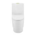 thumbnail image 2 of Angers One Piece Elongated Toilet Dual Vortex Flush, Gold Hardware, 2 of 2
