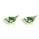 thumbnail image 4 of Cateissary 10X Artificial PU Real Touch simulación falso ramo flores boda interior decorativo jardín florero accesorios verde Verde 2Conjunto, 4 of 6