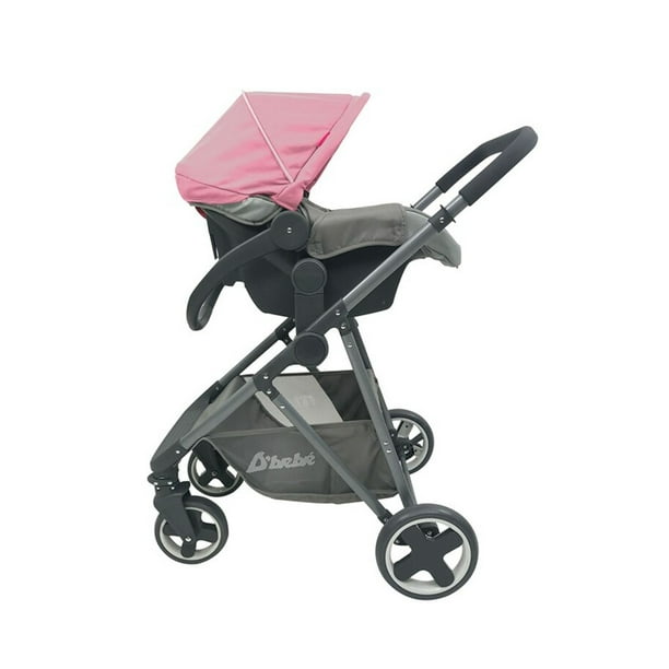 Carriola para Bebe D bebe Queen Reversible con Autoasiento Rosa Walmart en linea