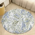 thumbnail image 4 of Floral Colorful Flower Round Small Area Rug, Print Non Slip Washable Floor Mat, Soft Throw Rug for Living Room, Powder Room Entryway, Bathroom, Bedside, 4 of 6