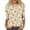 GingerA&020123P, variant on Womens Easter Shirt Round Neck Womens Shirts 3/4 Sleeve Egg Bunny Rabbit Print Dressy Fitted Holiday Woman Blouse