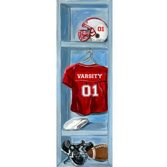 Oopsy Daisy's Football Locker Canvas Wall Art, 12x36