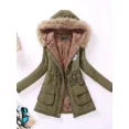 thumbnail image 4 of -Chaqueta de algodón acolchada para mujer, abrigo informal ajustado con capucha bordada, Parkas acolchadas, abrigo cálido, otoño e invierno, novedad, 4 of 5