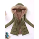 thumbnail image 4 of -Chaqueta de algodón acolchada para mujer, abrigo informal ajustado con capucha bordada, Parkas acolchadas, abrigo cálido, otoño e invierno, novedad, 4 of 5