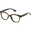 Peepers by PeeperSpecs Women's Grandview Square Blue Light Blocking Reading Glasses Tortoise 1.5 x