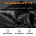 thumbnail image 6 of REDESS Genuine Leather Black Gloves for Men, Soft Winter Warm Touch Screen Gloves for Motorcycle Driving, 6 of 6