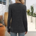 thumbnail image 4 of MeetoTime Fall Long Sleeve Ribbed Tunic Tops for Women Stretch Slim Square Neck Knit Sweater Pullover, 4 of 4